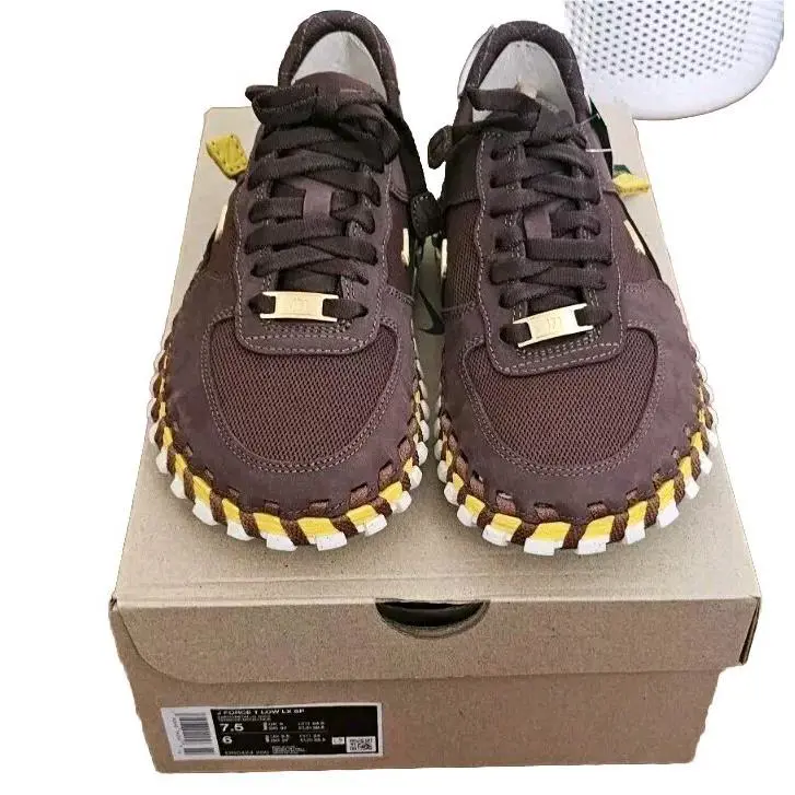 Nike shoes - Nike J Force 1 - Force - Dr0424-200 - Brown, Manufacturer: Earth/Metallic Gold/Blue Lightning/Tour Yellow 0
