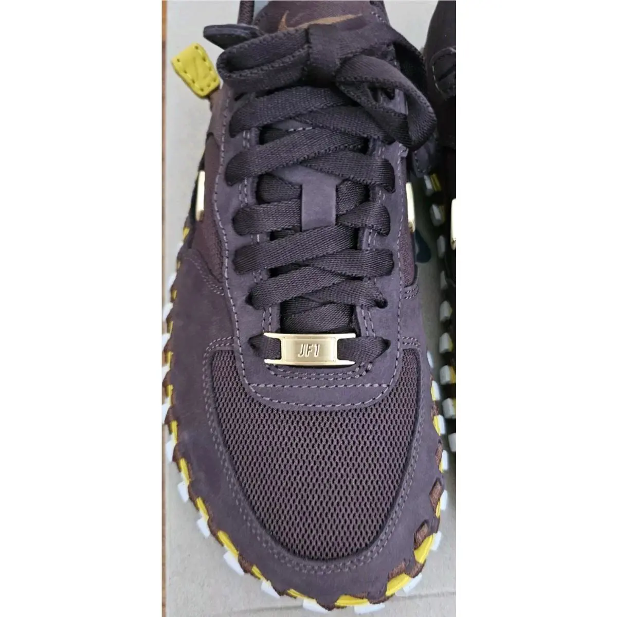 Nike shoes - Nike J Force 1 - Force - Dr0424-200 - Brown, Manufacturer: Earth/Metallic Gold/Blue Lightning/Tour Yellow 2