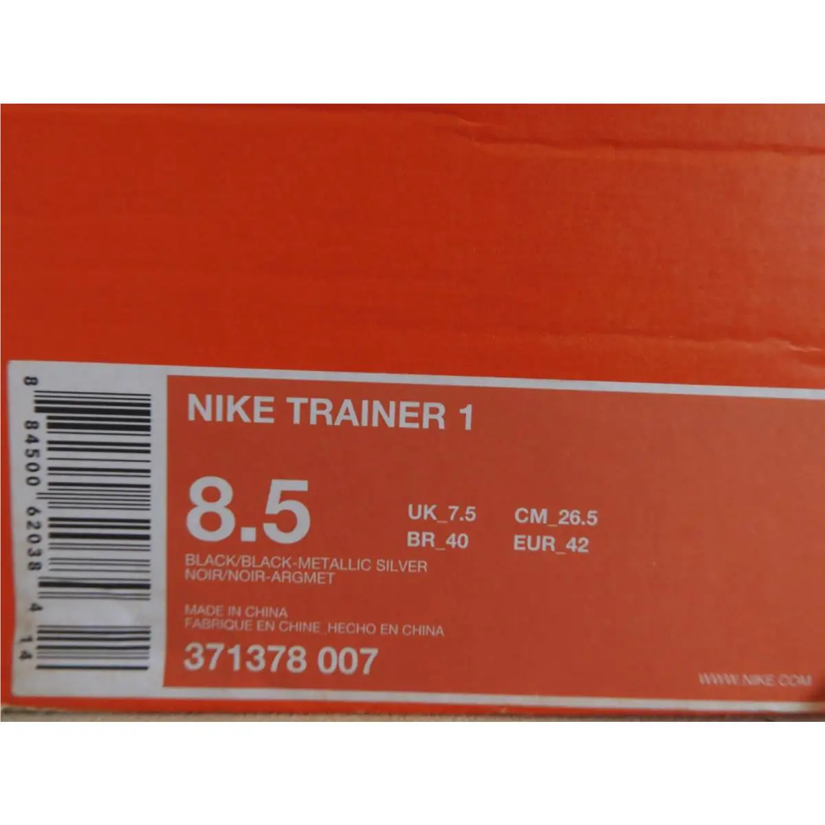 Nike shoes - Nike Air Trainer 1 - Air Trainer - 371378-007 - Black (UPC: 884500620384) 3