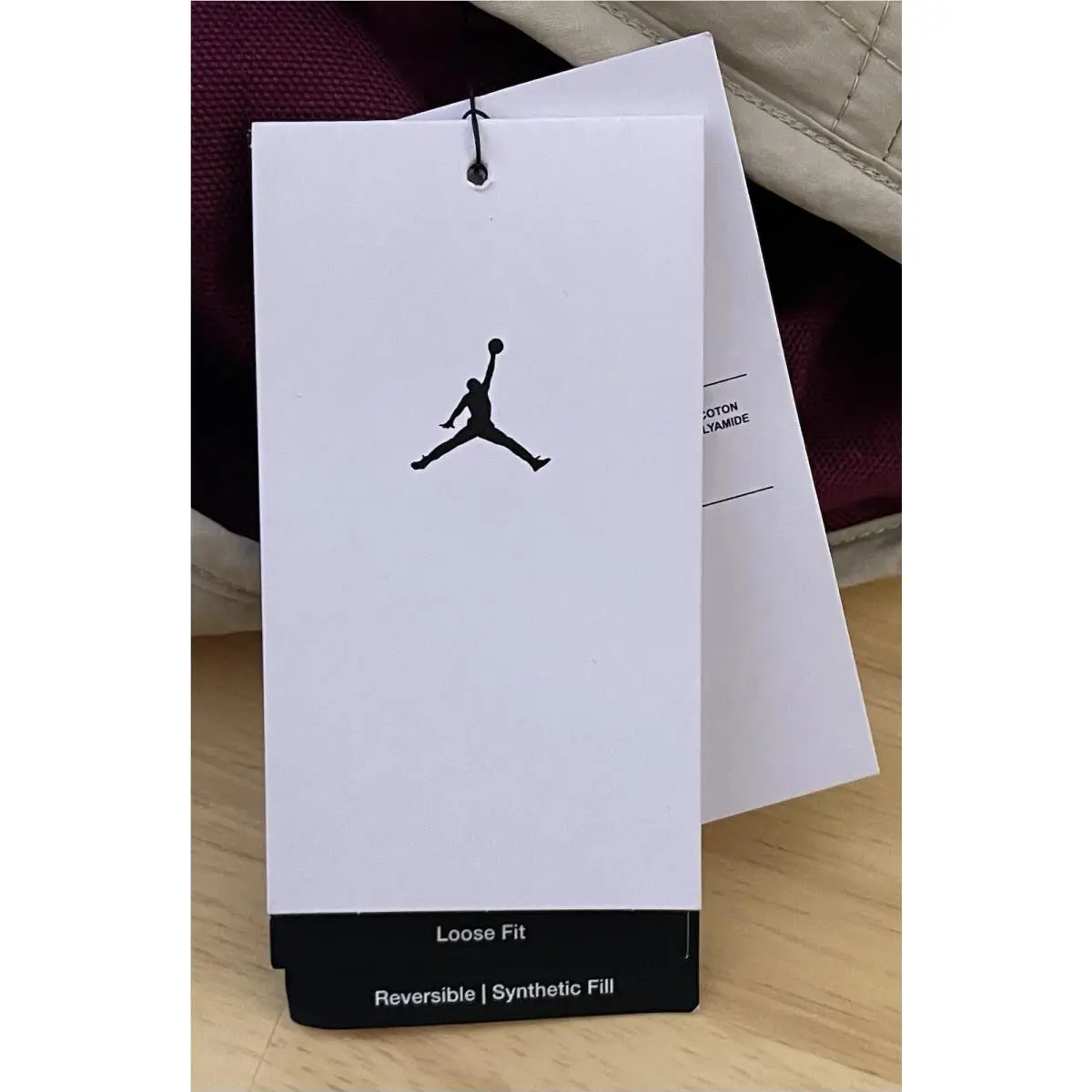 Nike clothing - Nike Air Jordan - Air - DX4349-680 - Maroon, Beige, Multicolor (UPC: 0196151074882) 7