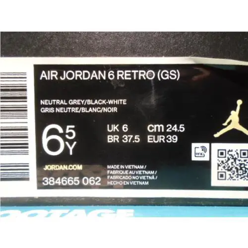 Nike shoes - Nike Air Jordan 6 Retro - 384665-062 - Gray 7