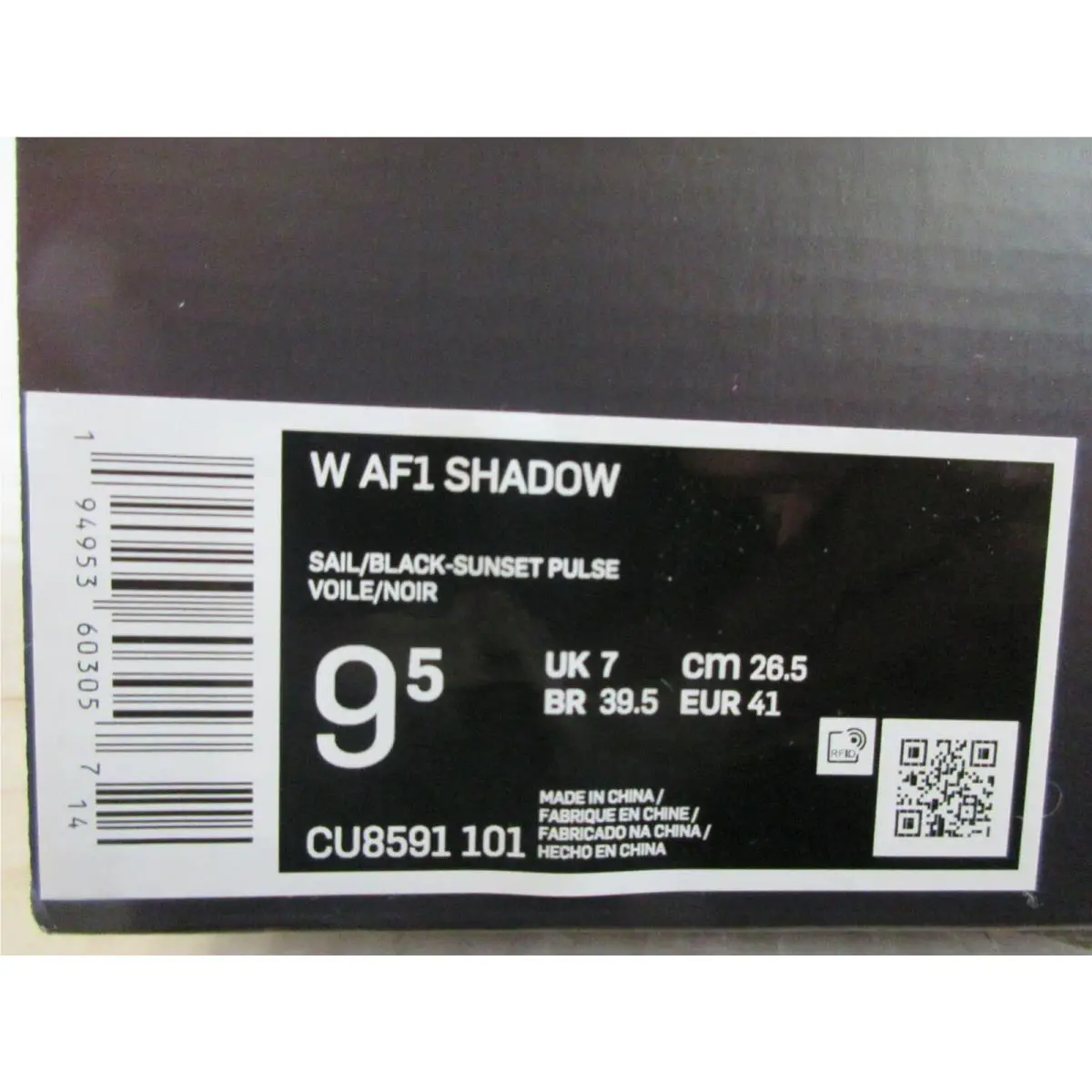 Nike shoes - Nike Air Force 1 Shadow - CU8591-101 - Black (UPC: 194953603057) 3