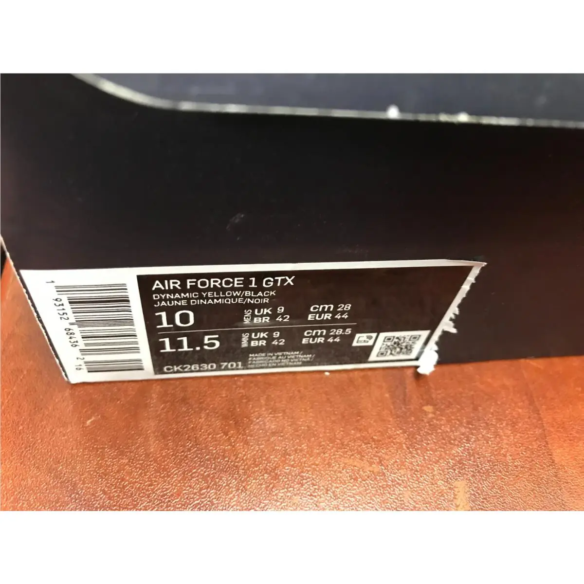 Nike shoes - Nike Air Force 1 - Air Force - CK2630-701 - Yellow 4