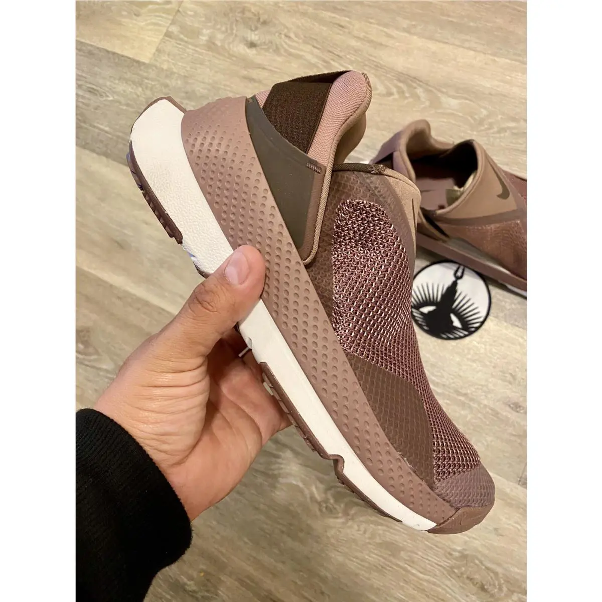 Nike shoes - Nike Go FlyEase - FlyEase - DR5540-200 - Smokey Mauve/Summit White/Baroque Brown (UPC: 196975613038) 8
