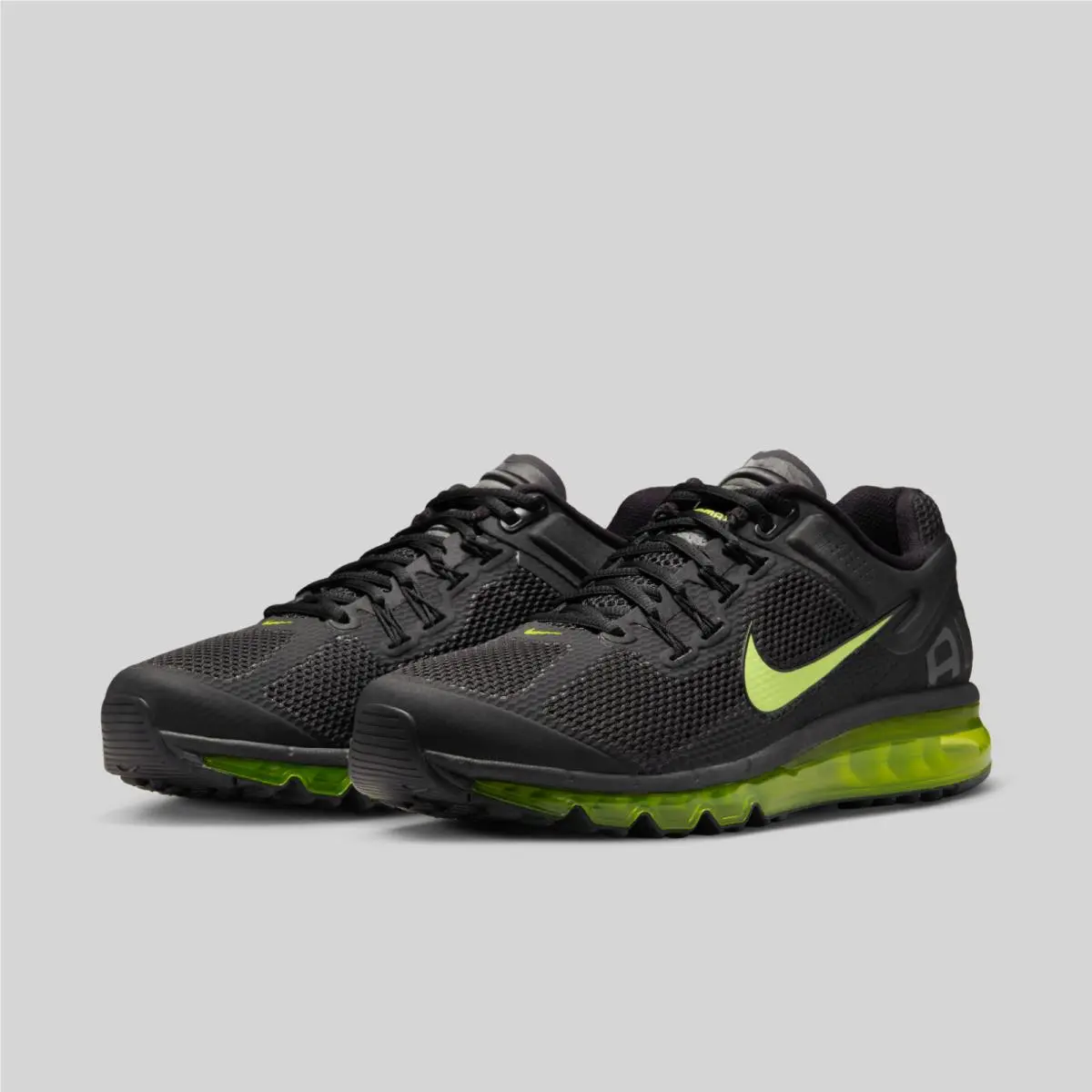 Air Max 2013 `black Anthracite Cyber Yellow` HF3660-001 Men`s Size 12 Shoes by Nike