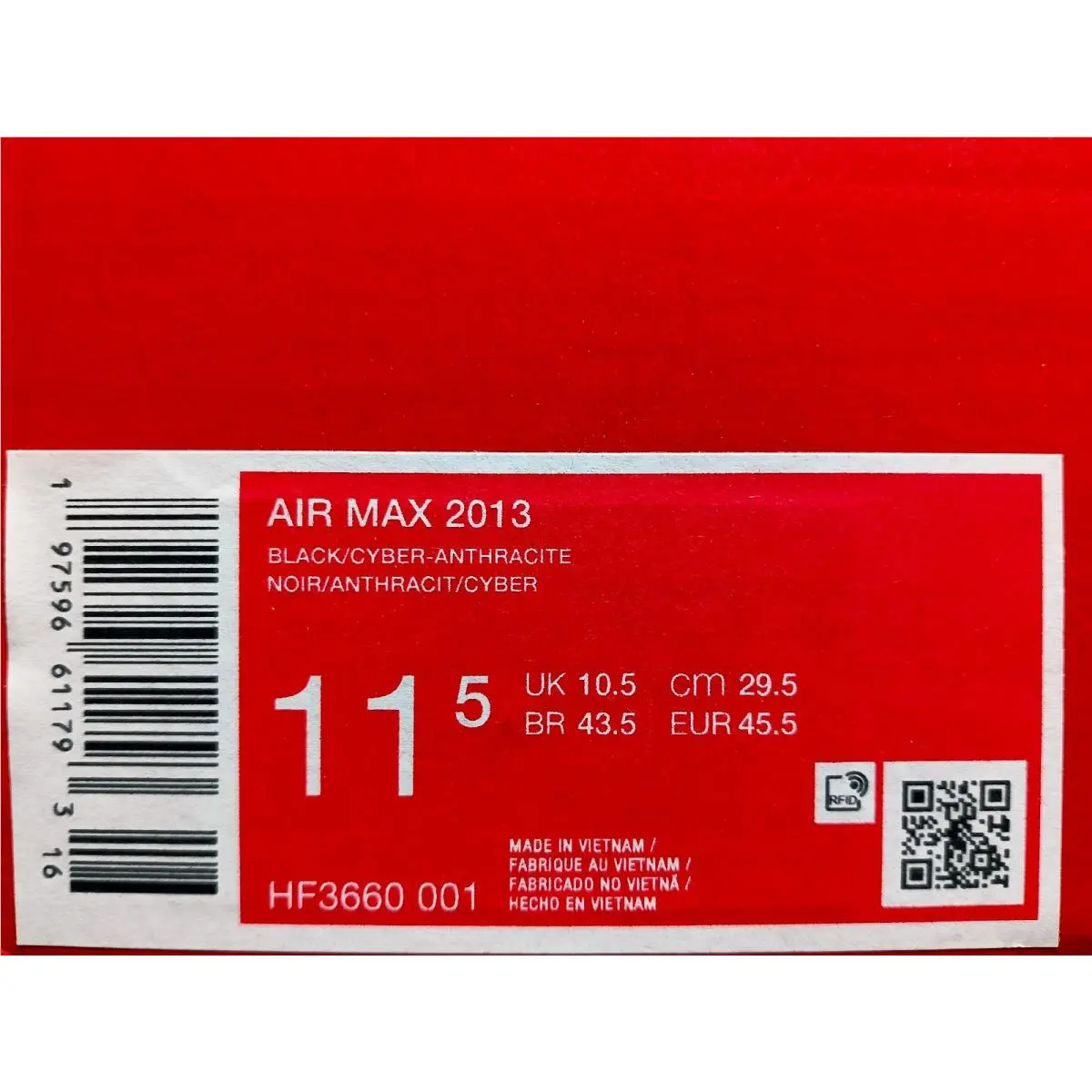 Nike shoes - Nike Air Max 2013 - Air Max - HF3660-001 - Black (UPC: 197596611793) 4