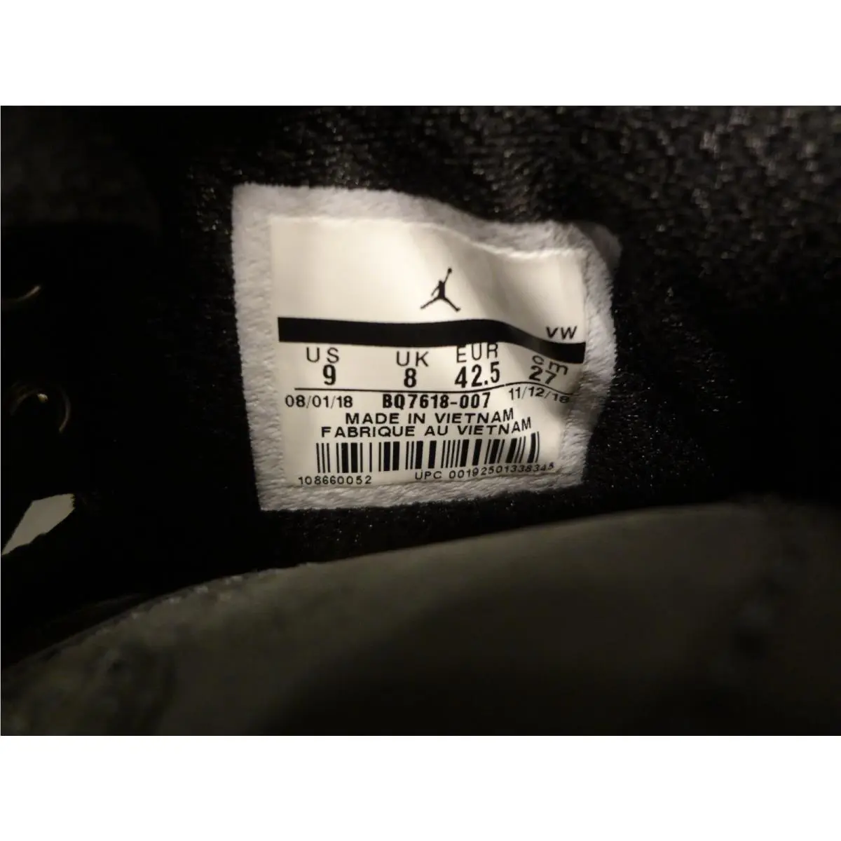 Nike shoes - Air Jordan 2 - Air - BQ7618-007 - Black 7