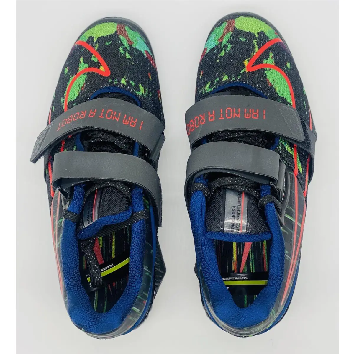 Nike shoes - Nike Romaleos 4 AMP - Romaleos AMP - CU6452-060 - Black, Multicolor, Manufacturer: Black/Dark Smoke Grey/Poison Green/Flash Crimson 3