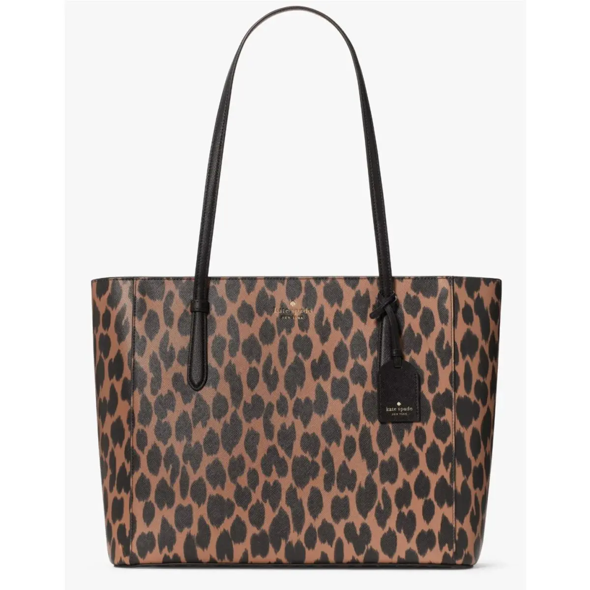 Schuyler Leopard Tote KE723 and Slim Bifold Wallet KE814 Dust Bag Tote by Kate Spade