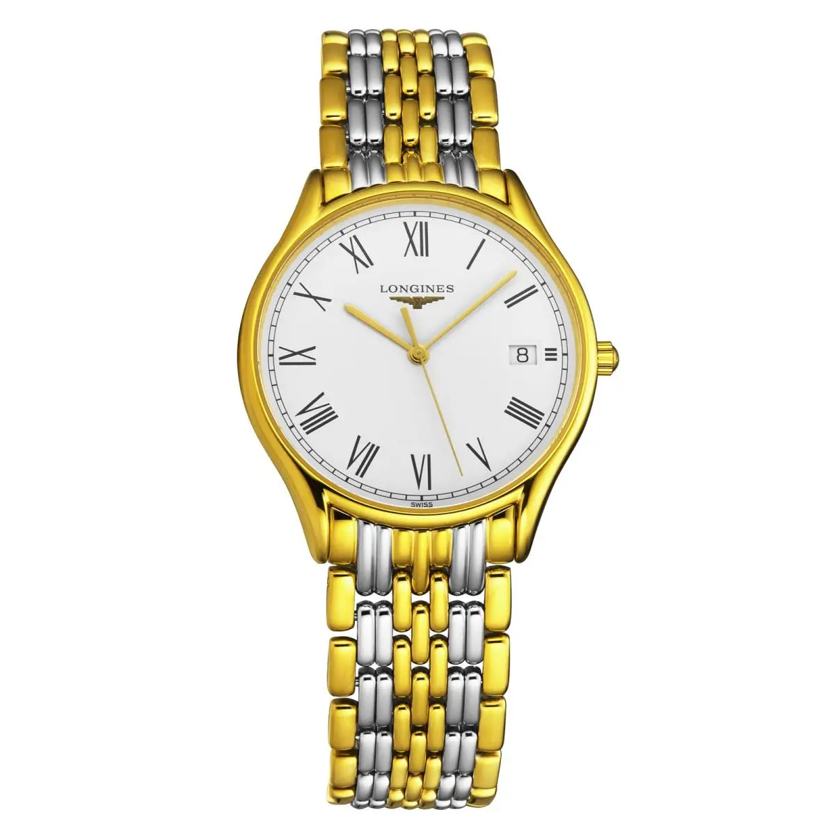 Women`s `lyre` White Dial Two Tone Bracelet Quartz Watch L4.759.2.11.7 by Longines