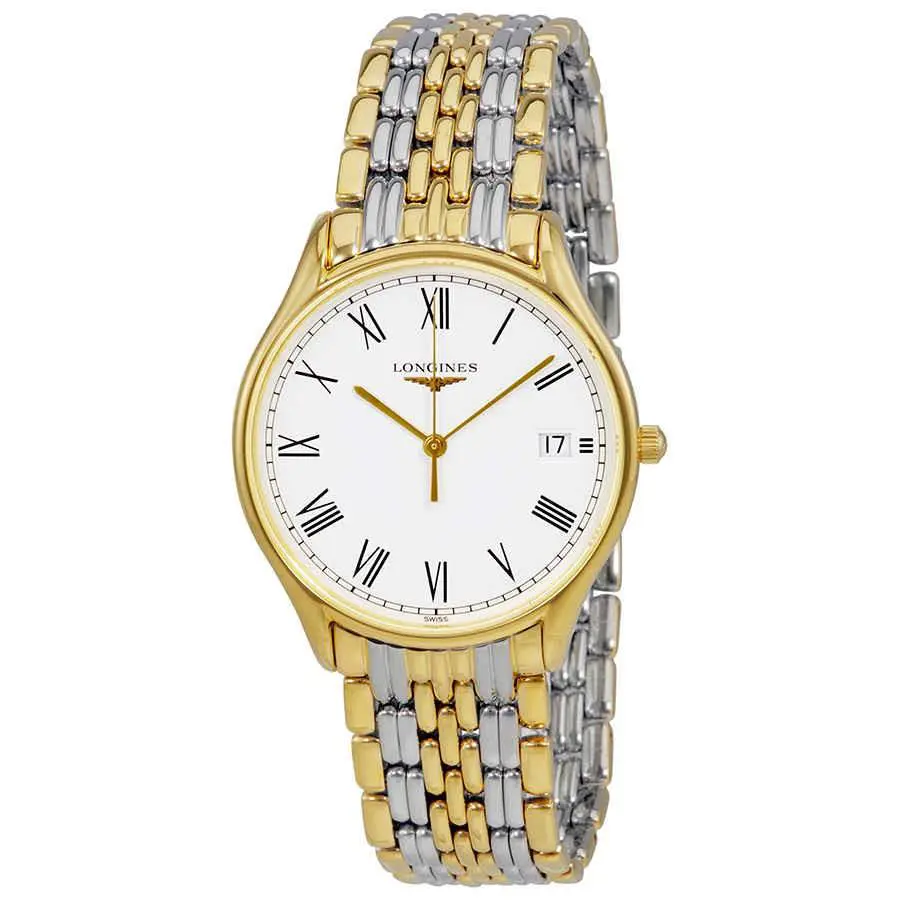Longines Lyre White Dial Two-tone Ladies Watch L4.759.2.11.7 - Dial: White, Band: Two-tone (Silver-tone and Yellow Gold PVD ), Bezel: Yellow Gold PVD