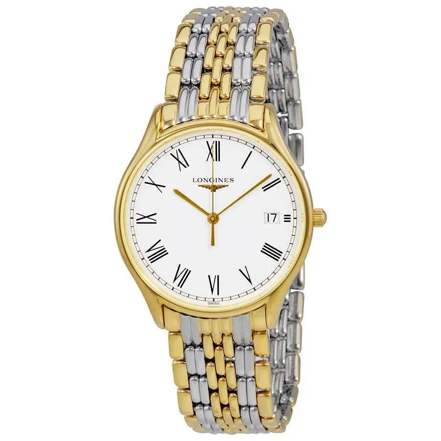 Longines Lyre White Dial Two-tone Ladies Watch L4.759.2.11.7 - Dial: White, Band: Two-tone (Silver-tone and Yellow Gold PVD ), Bezel: Yellow Gold PVD