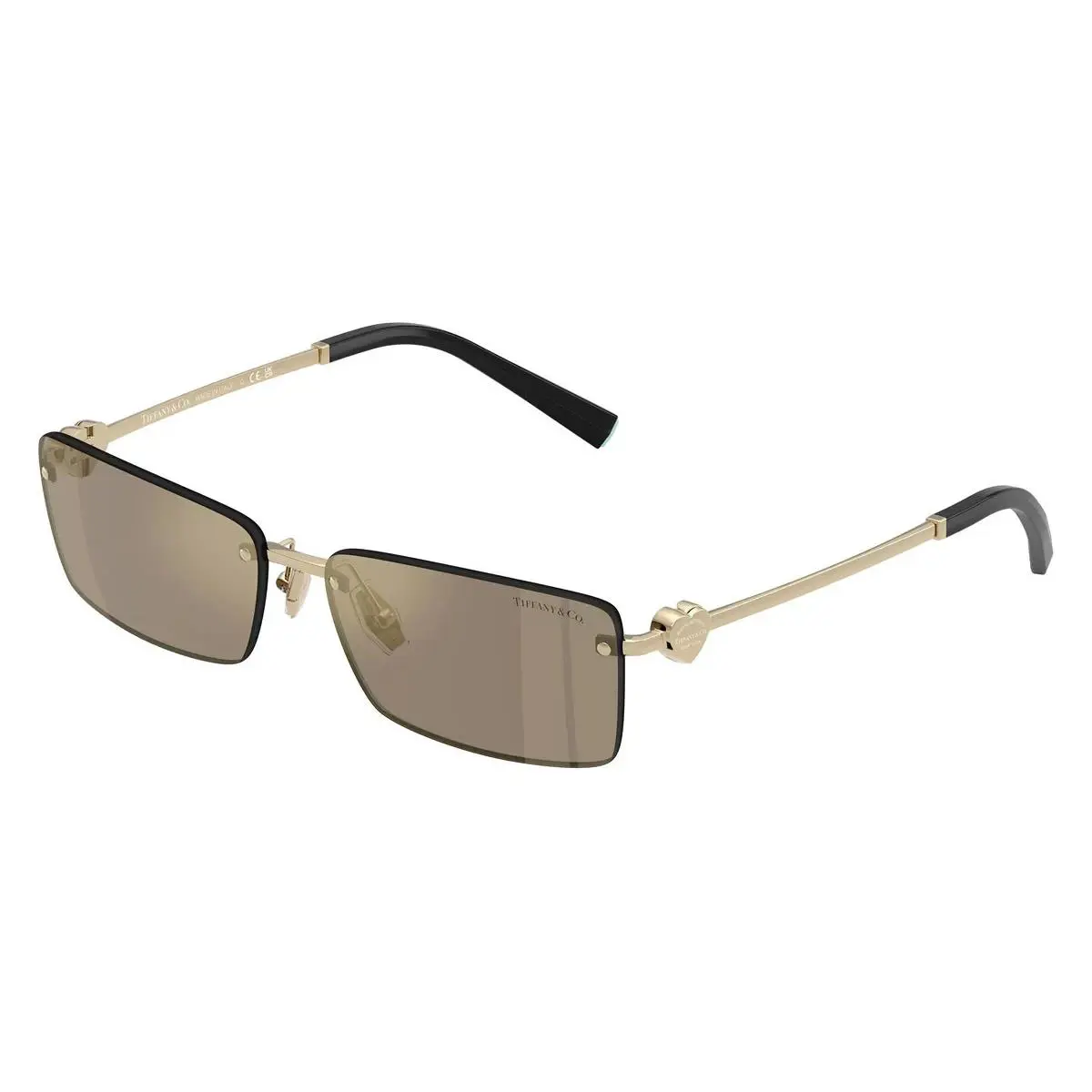 Tiffany Co TF 3108B 60215A Pale Gold-black Sunglasses 60mm / / by Tiffany & Co.