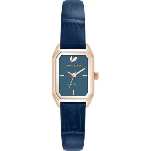Anne Klein Women`s Sustainable Leather Strap Watch Consider it