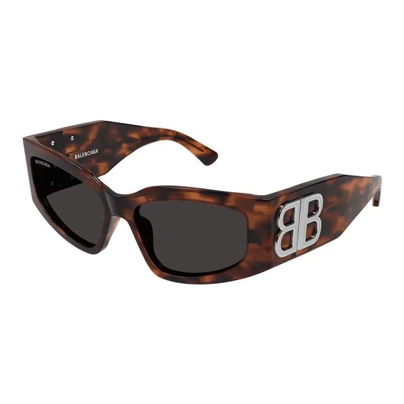 BB0321S 003 Havana/grey 57-17-125 Sunglasses by Balenciaga