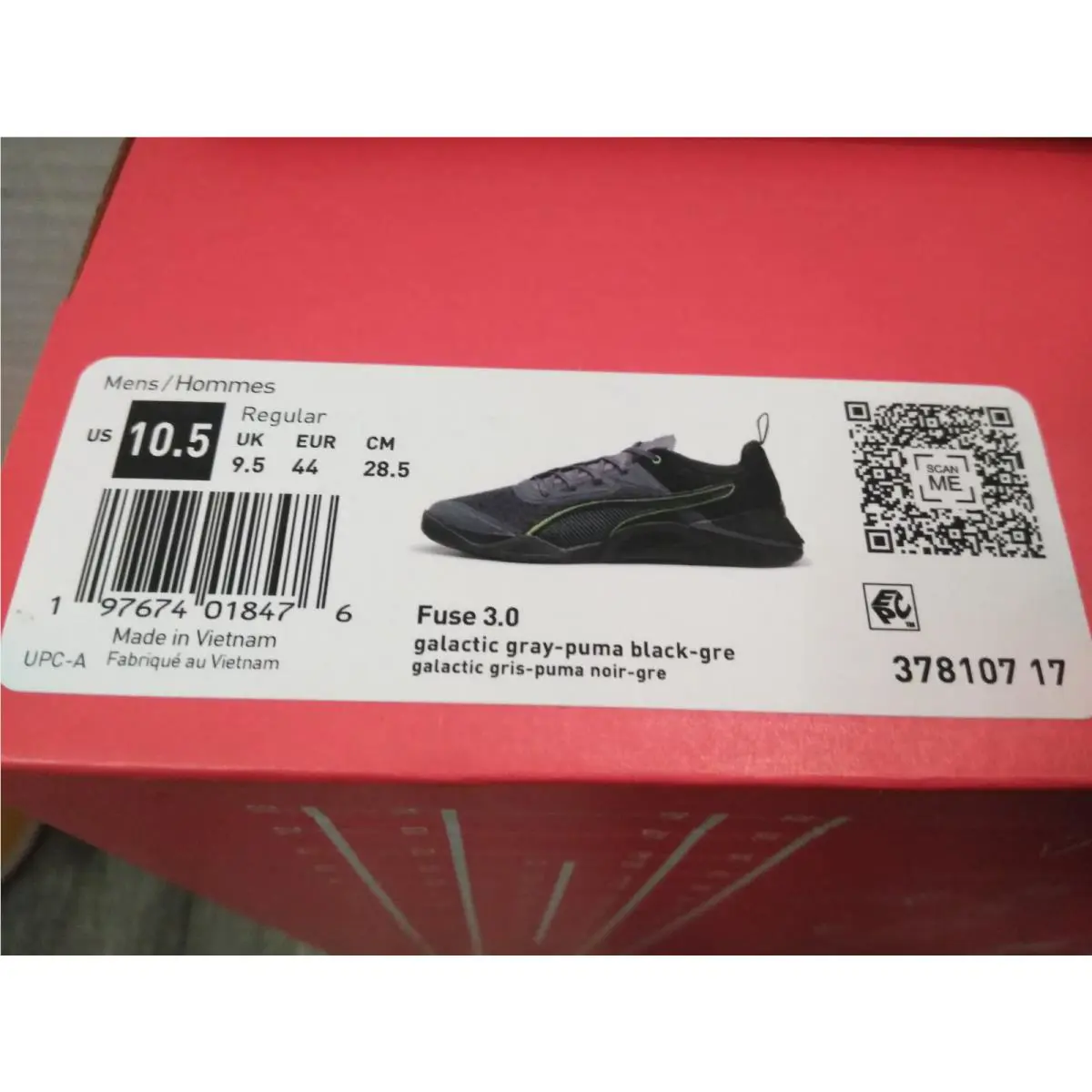 Puma shoes - PUMA Fuse 3.0 Training - Fuse Training - 37810717 - Grey (UPC: 197674018599) 3