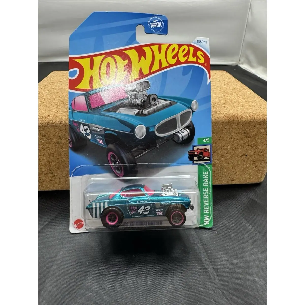 Hot Wheels Super Treasure Hunt Volvo P1800 Gasser Sth 2024 HW Reverse Rake HTF37