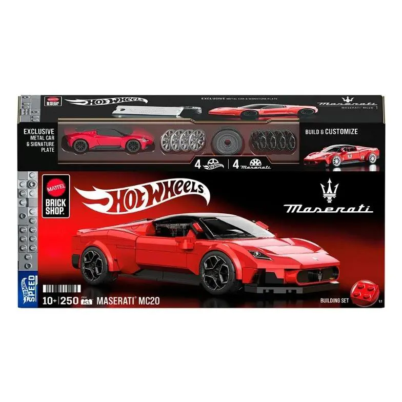 Maserati MC20 Mattel Brick Shop Hot Wheels Brand-new