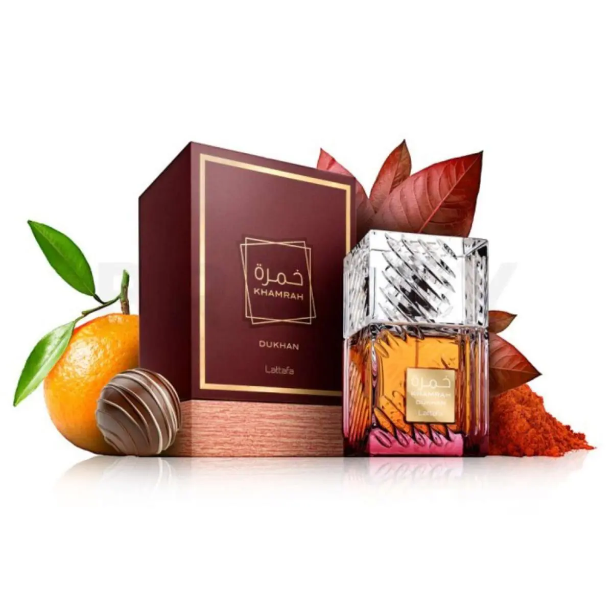 Khamrah Dukhan by Lattafa 3.4oz Eau De Parfum Spray For Men – Box