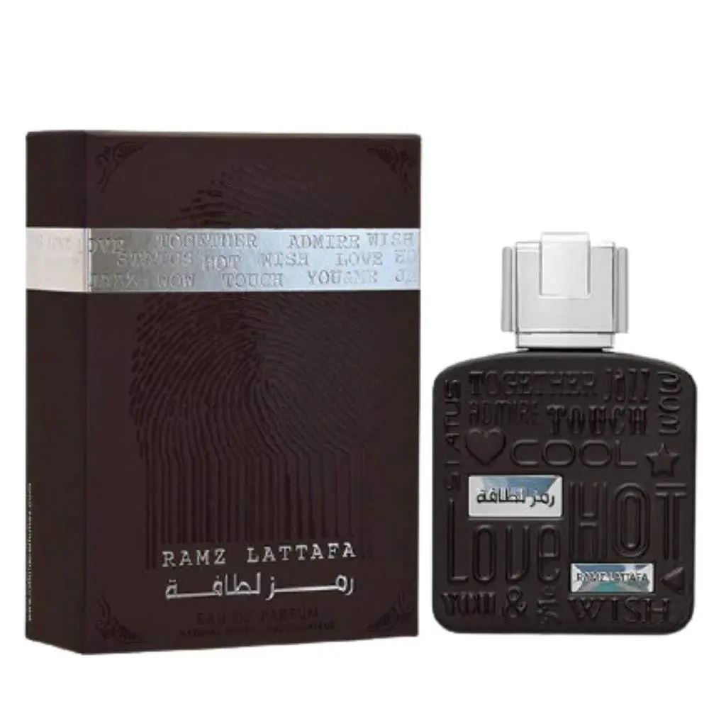Lattafa Perfumes Ramz Silver Eau De Parfum Spray For Unisex 3.4 Ounce