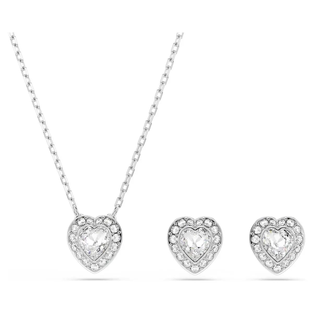 Ariana Grande x  Set Necklace Earrings Mixed Cuts Heart by Swarovski