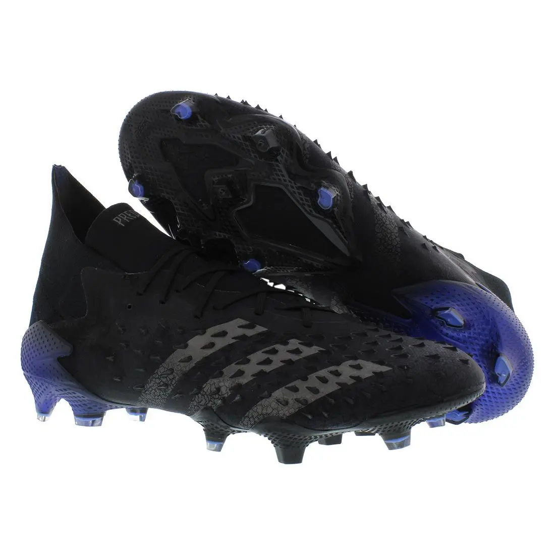 Adidas Predator Freak .1 Firm Ground Mens Shoes - Core Black/Iron Metallic/Sonic Ink, Main: Black