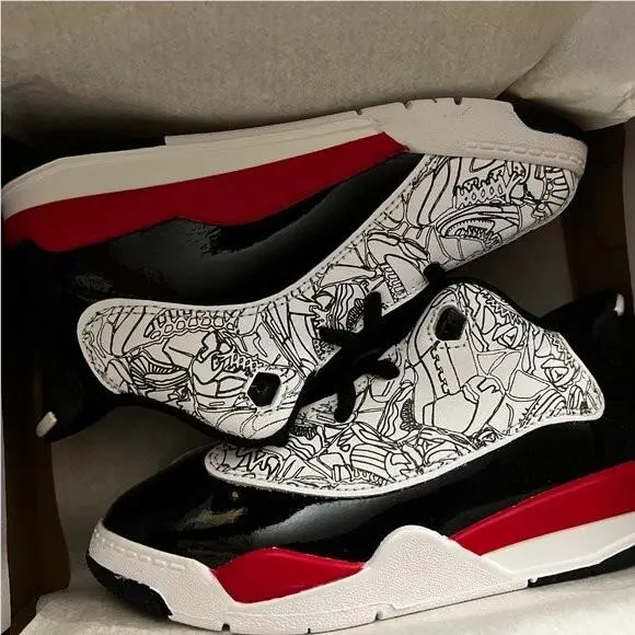 Nike shoes - Air Jordan Dub Zero - Air Dub Zero - Red (UPC: 0196154182560) 8