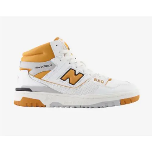 New Balance 650 White Beige BB650RCL Men`s Size 7.5-13 Vintage Basketball