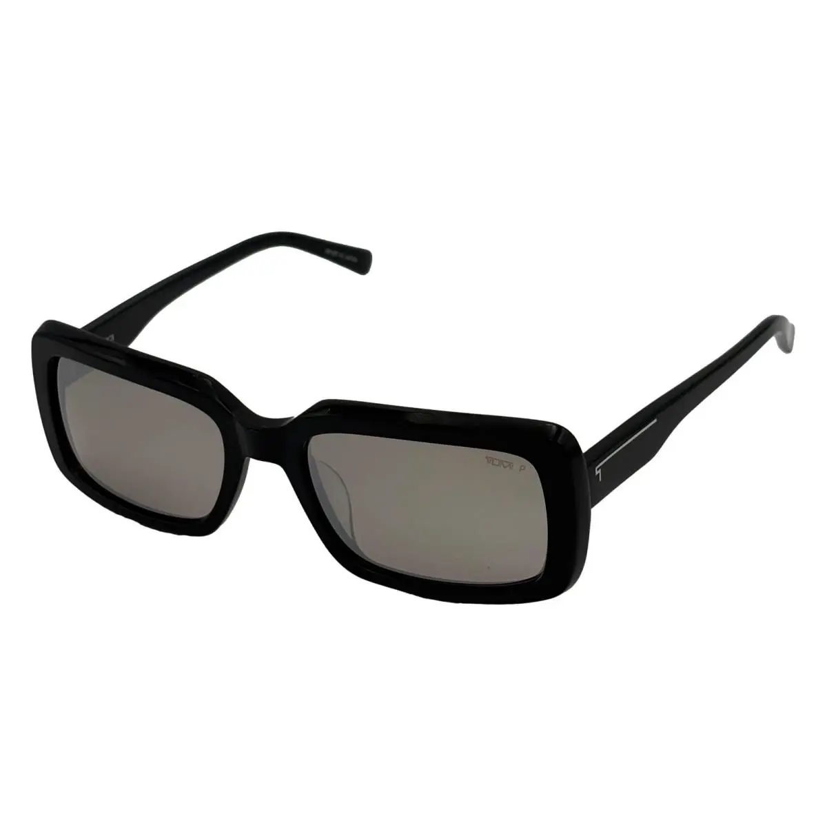 Mens Black Rectangle Mens Plastic Sunglass Mirror Lens Stu 002 700 by Tumi