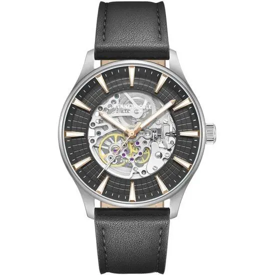 Men`s Automatic Leather Strap Watch - KCWGX0057902 by Kenneth Cole