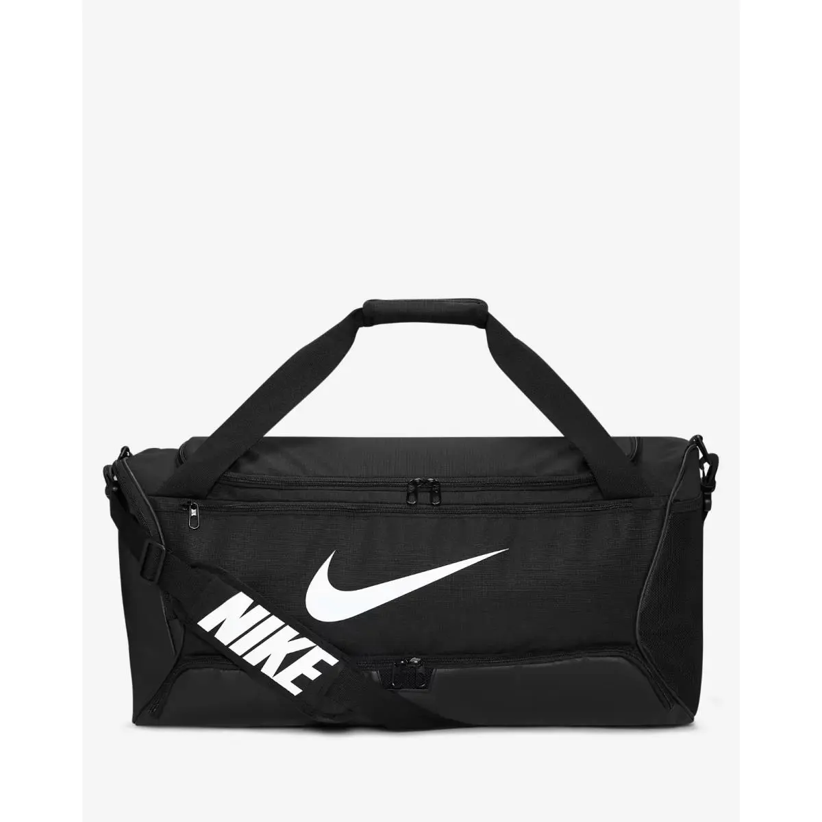 Nike Brasilia 9.5 Training Duffel Bag Black White Travel Unisex DH7710 010 D