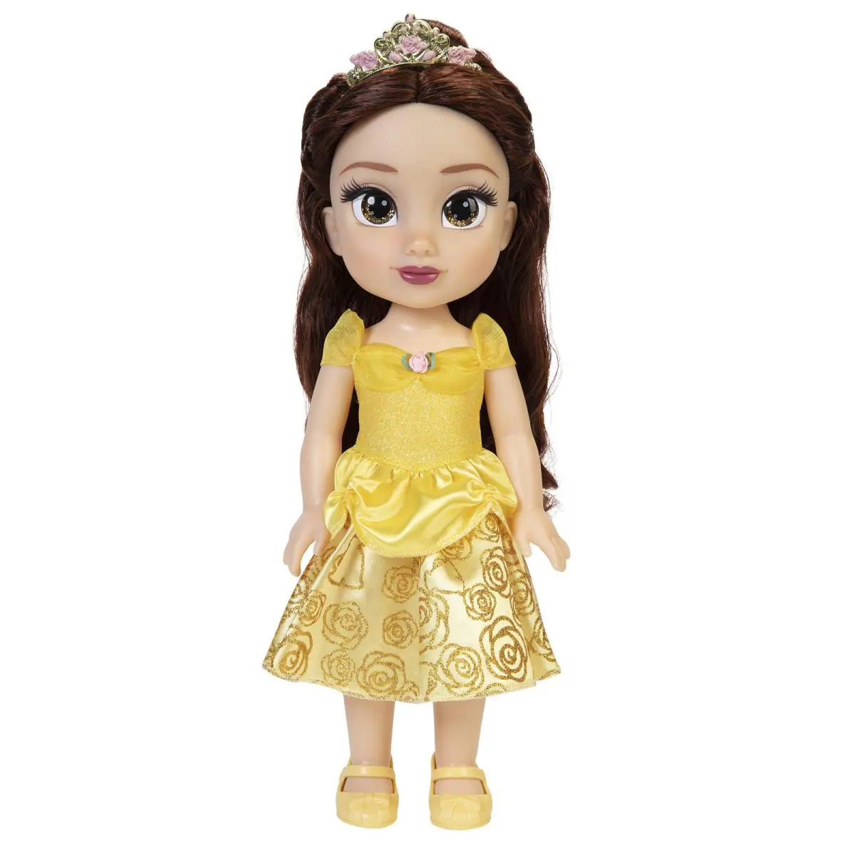 Disney Princess Belle Doll 14 Inches Glitter Eyes Removable Dress Accessories