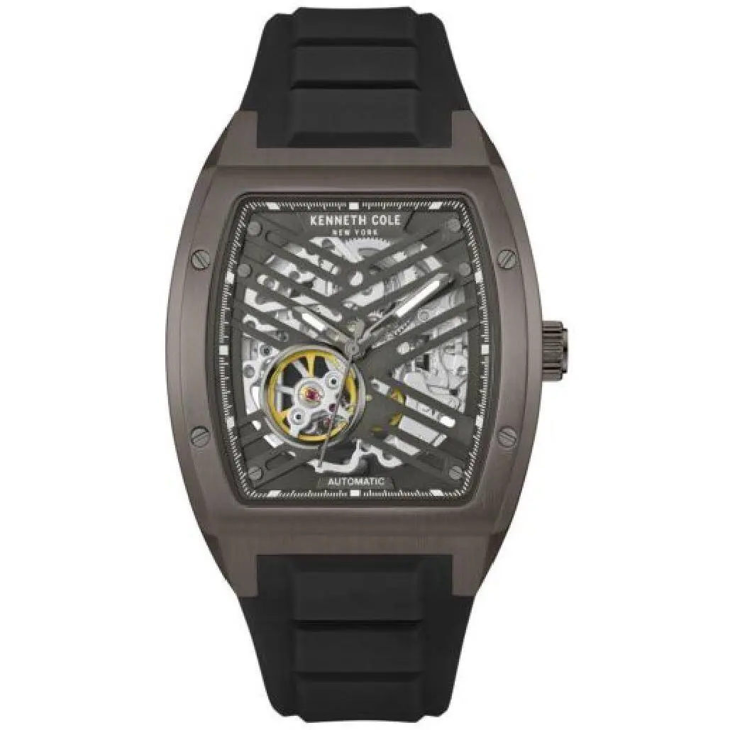 Kenneth Cole Men`s Automatic Silicone Strap Watch - KCWGZ0046102