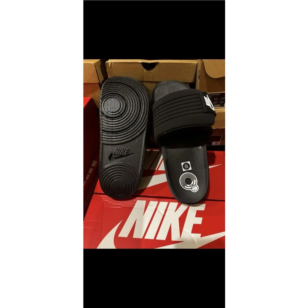 Nike shoes - Nike Offcourt Adjust - Offcourt Adjust - Black (UPC: 196607807408) 1