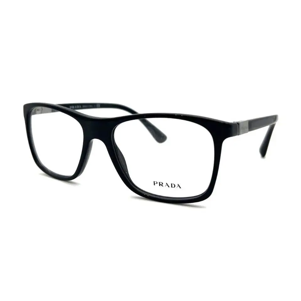 Prada Vpr 05S 1AB-101 Top Black RX Eyeglasses 53-17