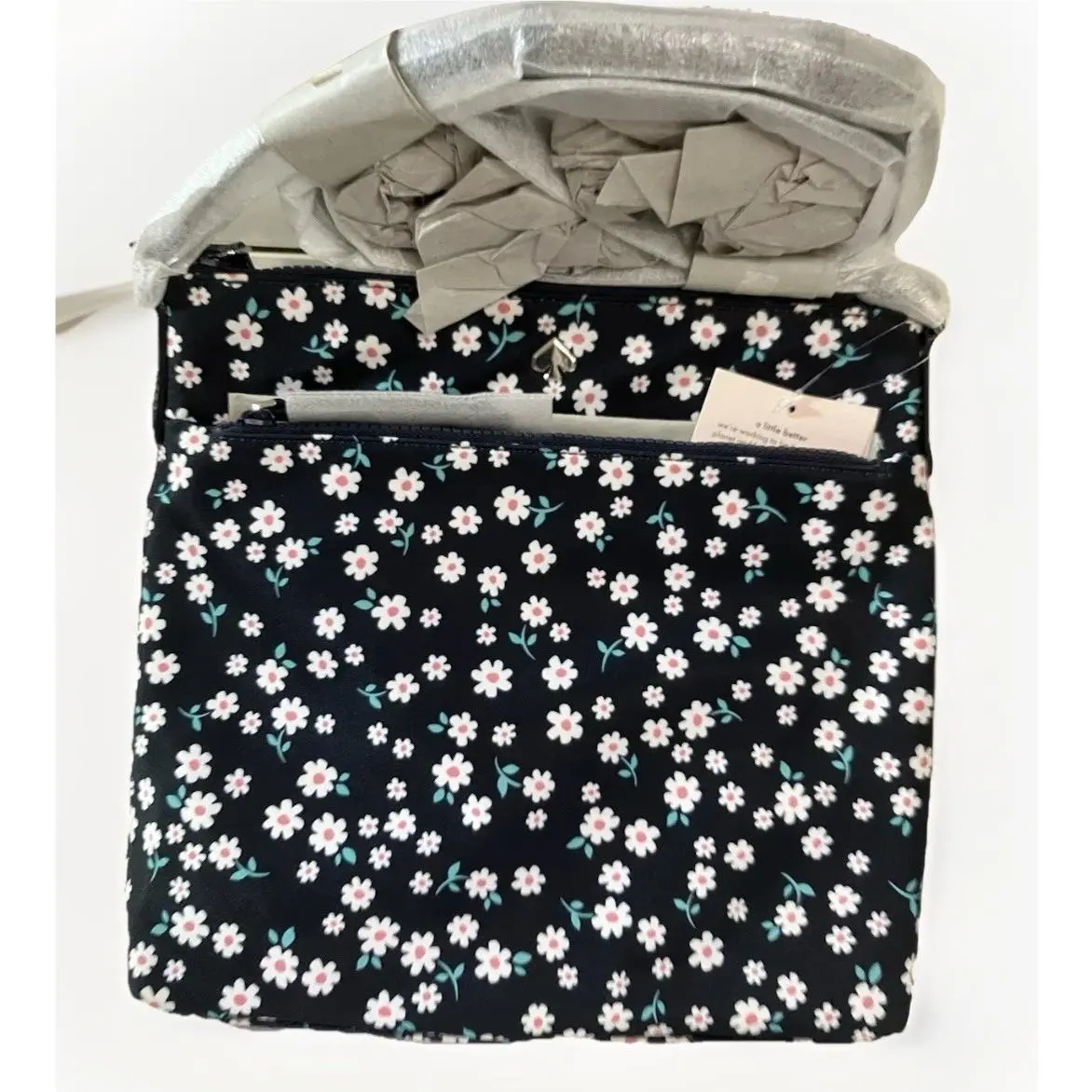 Kate Spade Jae Fleurette Toss Floral Crossbody Blue/multi