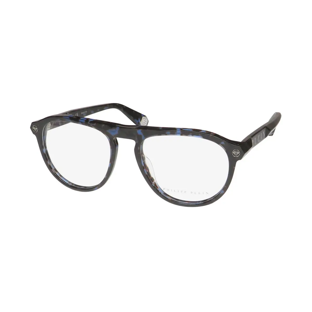 VPP016 Plein Passion Eyeglass Frame/glasses Italian Mafia Boss Blue by Philipp Plein