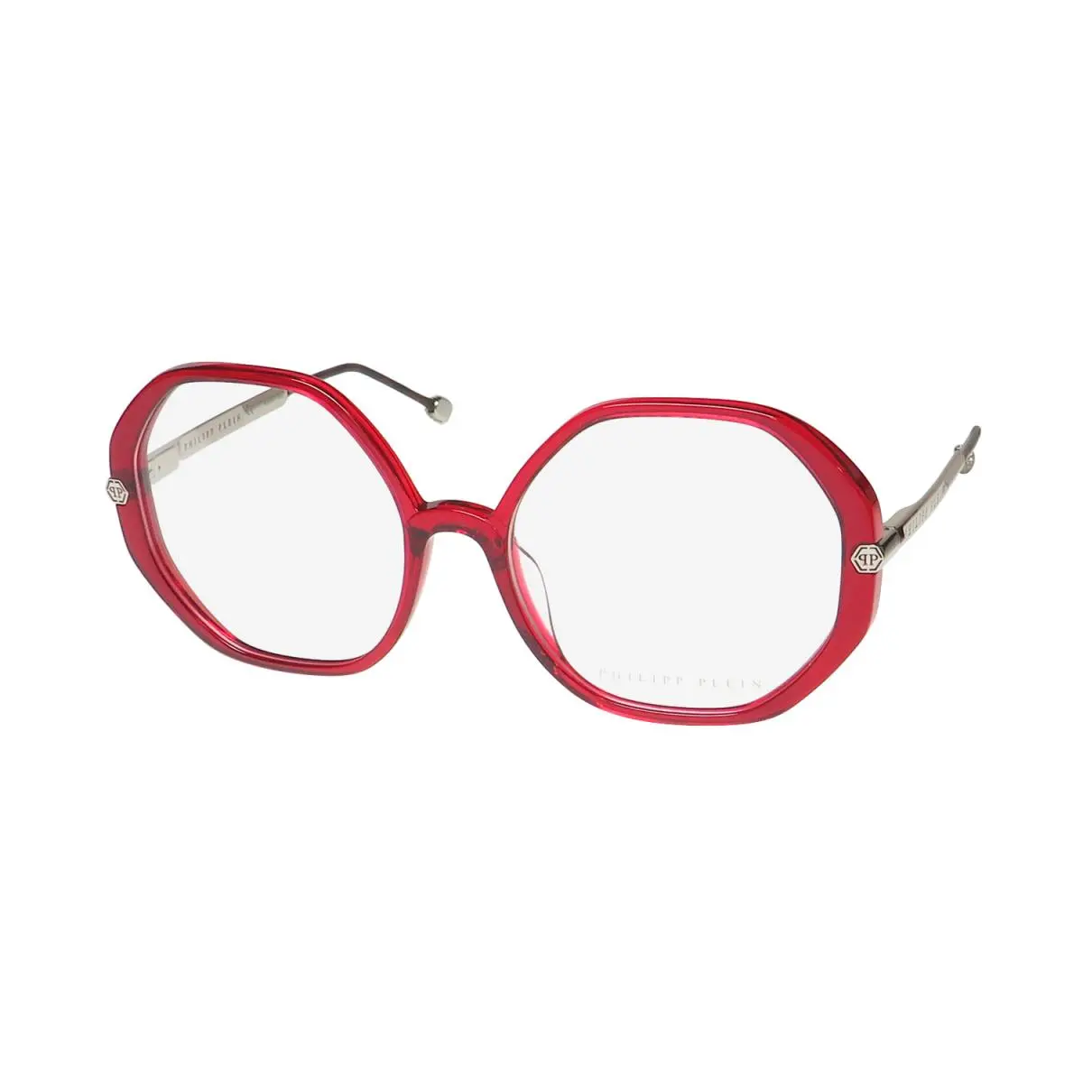 VPP053S Plein Panorama Lake Eyeglass Frame/glasses Licensed Item Transparent Red by Philipp Plein