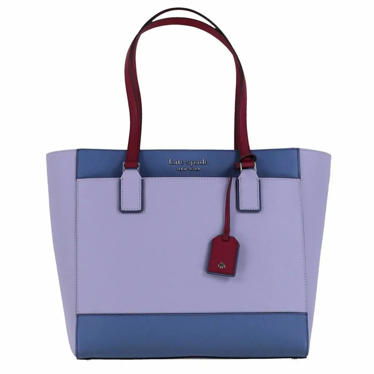 Kate Spade New York Women`s Laptop Tote Bag Cameron Handbag Large Purse New - Lilac Multi, Exterior: Lilac