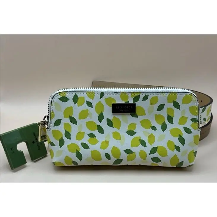 Kate Spade New York Womens Leather Lemon Design Belt Bag Fanny Pack