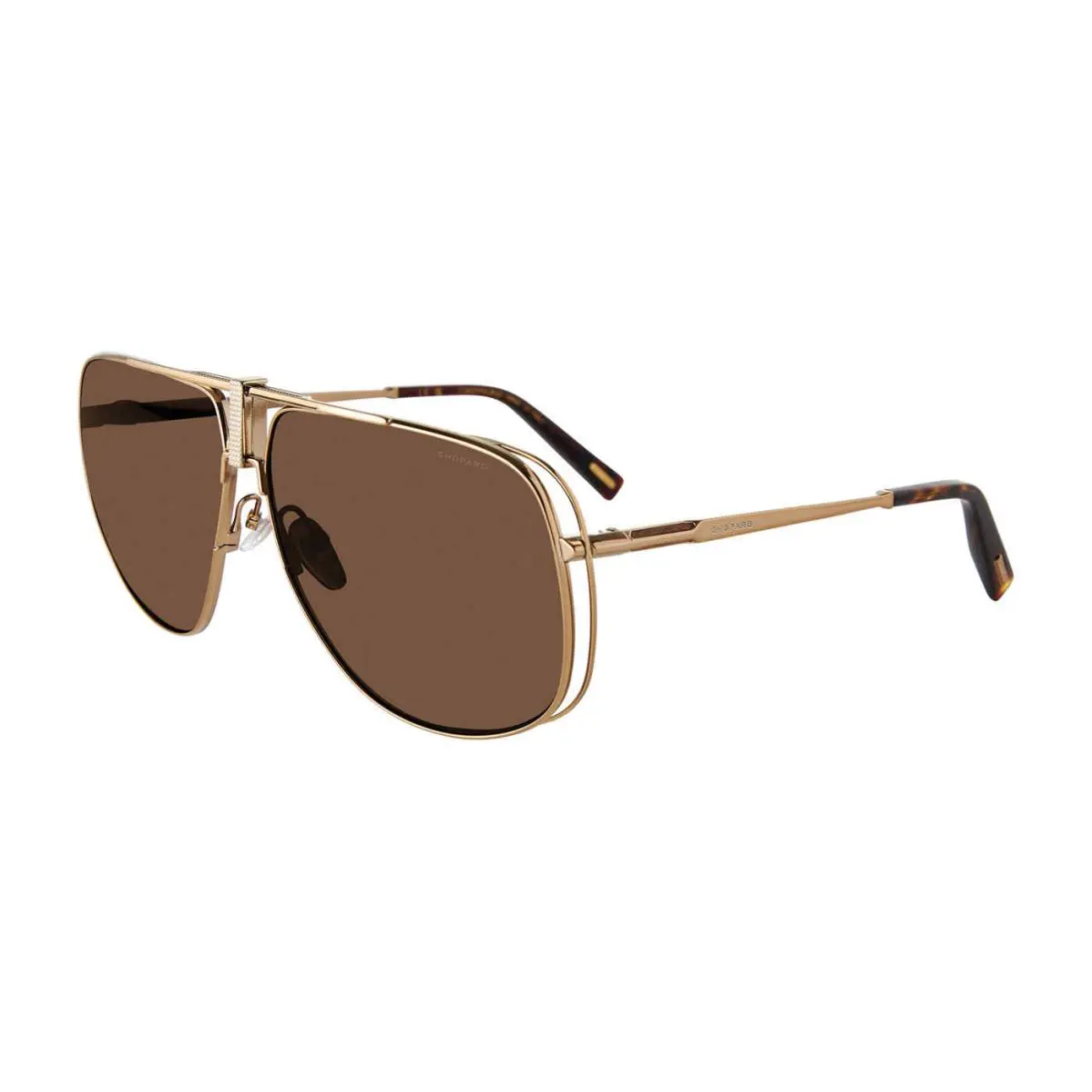 Chopard SCHG91V Sunglasses 8FFP Grey Gold 65mm Unisex