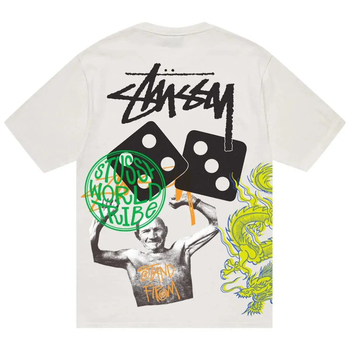 Stussy Strike Pigment Dyed Tee `natural` Size Large