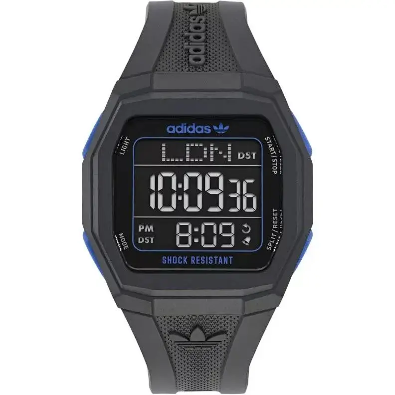 Adidas Originals Tech One Gmt Quartz Watch- AOST24564 - Dial: Black, Band: Black