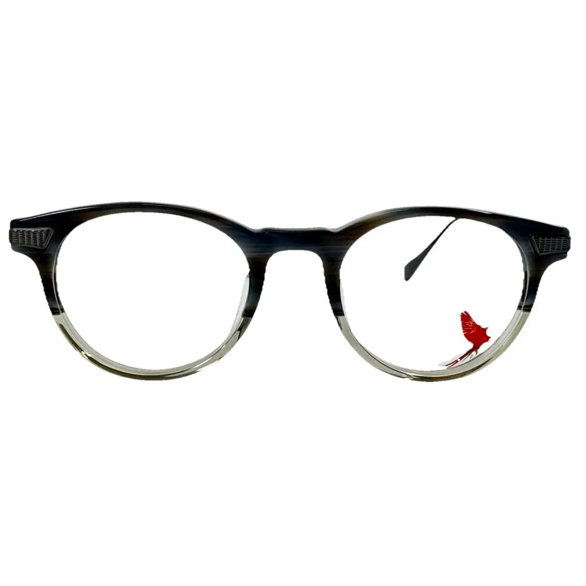 Maui Jim Mjo 2611 14F Grey Horn Clear 47.21.143 Unisex Eyeglasses Frames