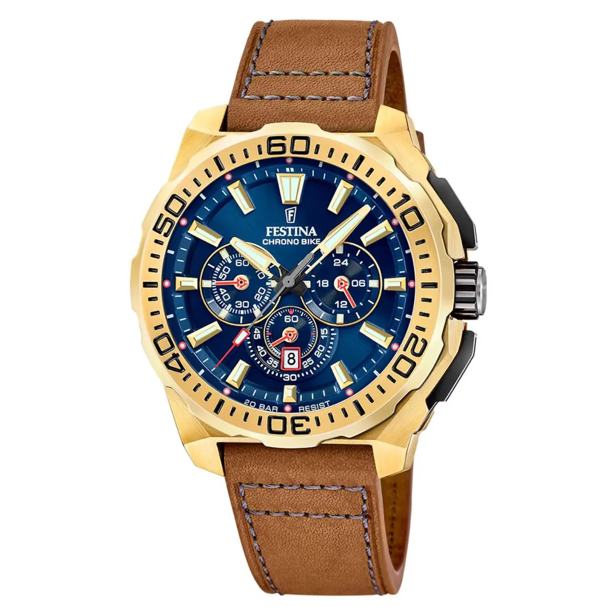 Watch  F20728/1 Chrono Bike Man 46mm Stainless Steel by Festina