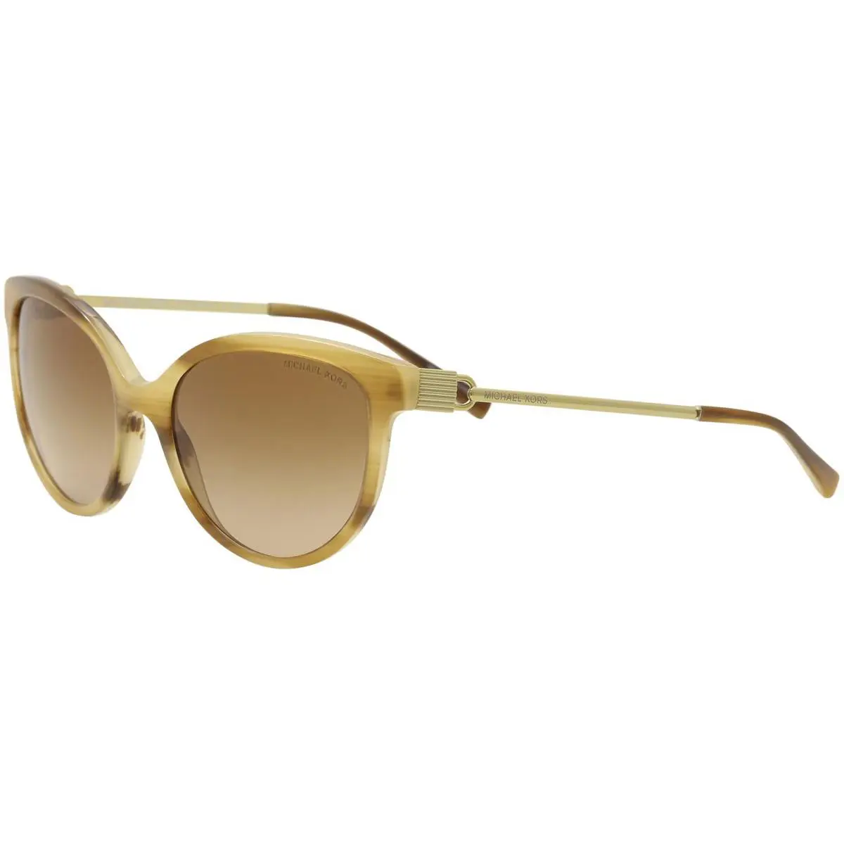Michael Kors Women`s Abi MK2052 MK/2052 329113 Blonde Horn Sunglasses 55mm