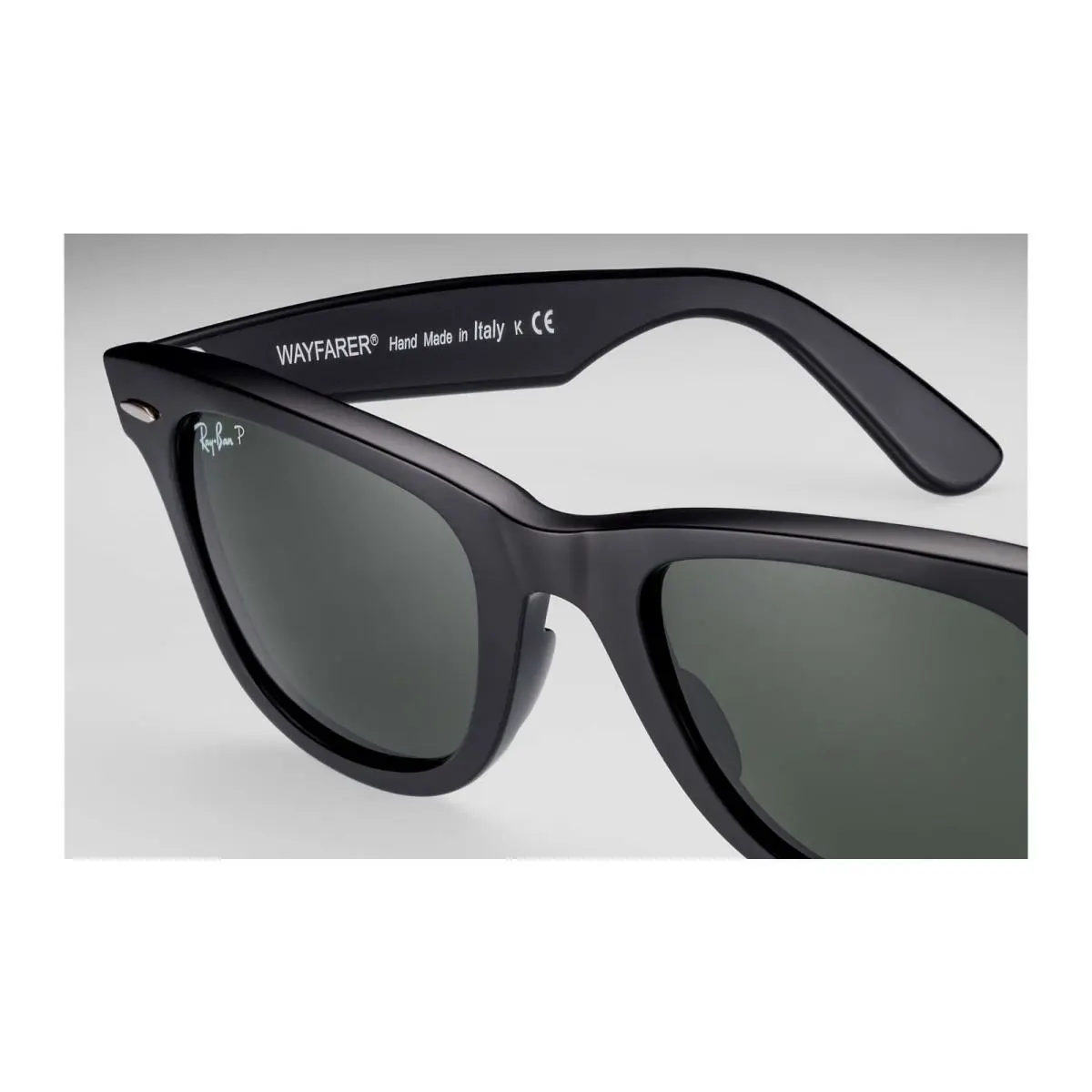 Ray Ban Classic Wayfarer RB 2140 901SP2 Matte Black W/grey Polarized Lenses 50mm