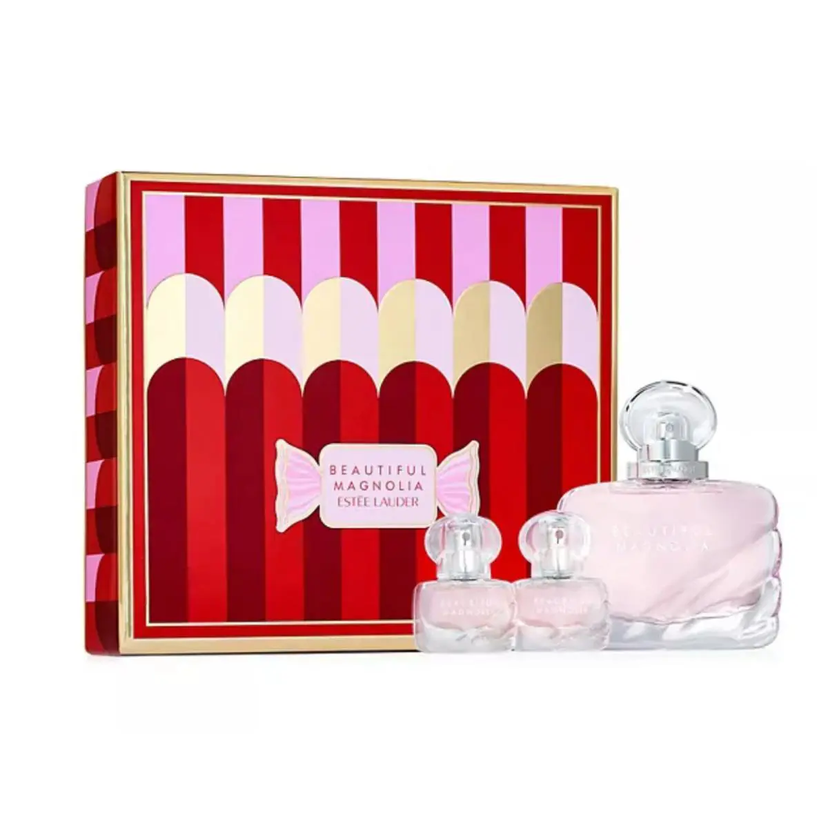 Beautiful Magnolia by Estee Lauder Edp Spray 1.7oz + 2 Minis 3pc Gift Set - Pink