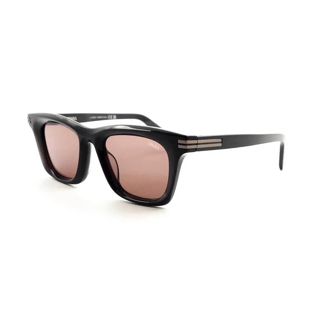 Ermenegildo Zegna EZ 0270 Sunglasses 20E Dark Grey/ Brown Lenses Size 52