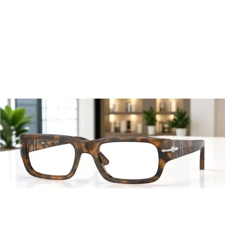 Persol PO3347V 1210 Brown Havana Clear 53 mm Unisex Eyeglasses